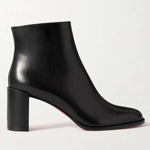 NWOB Christian Louboutin Adoxa 70 Leather Ankle Boots Booties in Black